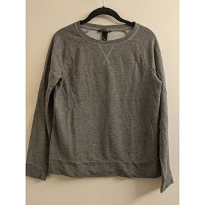 Basic H&M Gray Jersey Sweater Lightweight Pullover